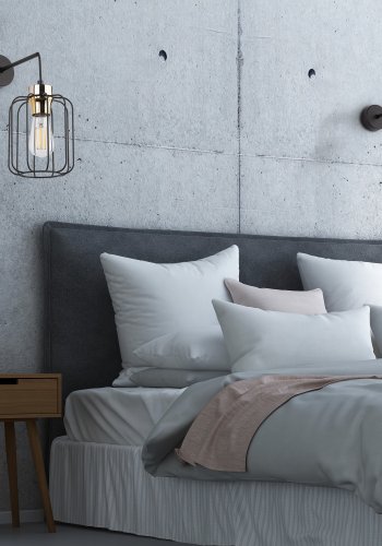 TK Galaxy vglampe - kobber og sort metal