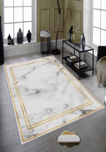 TEPPI Hmnt594 gulvtppe, rektangulr - multifarvet polyester (50x80)