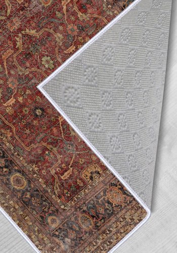 TEPPI Hmnt685 gulvtppe, rektangulr - multifarvet polyester (60x100)