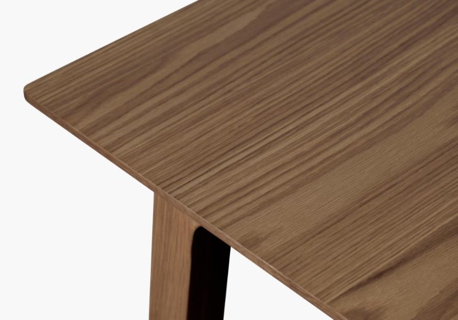 Bari spisebord, m. butterflybordplade - rgfarvet egefinér og egetr (95x140-200)