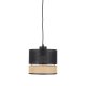 TK Paglia loftlampe 200 - sort stof og natur flet