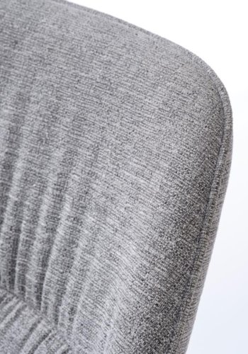 Meridian spisebordsstol - gr tweed polyester og sorte ben