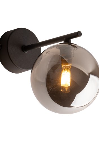 TK Ester vglampe - sort glas og metal