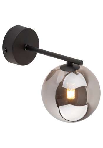 TK Ester vglampe - sort glas og metal