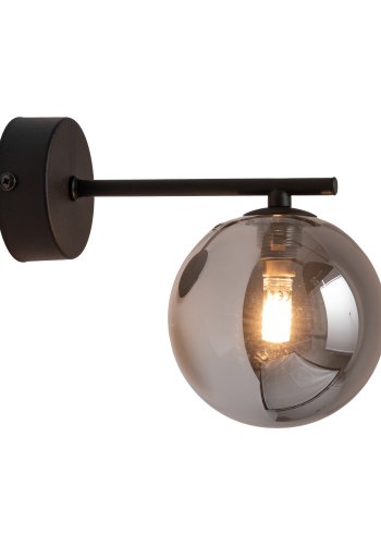 TK Ester vglampe - sort glas og metal