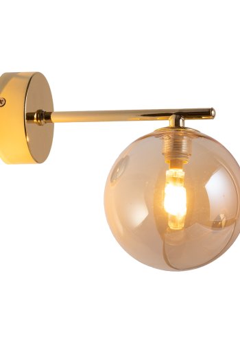 TK Estera vglampe - guld glas og metal