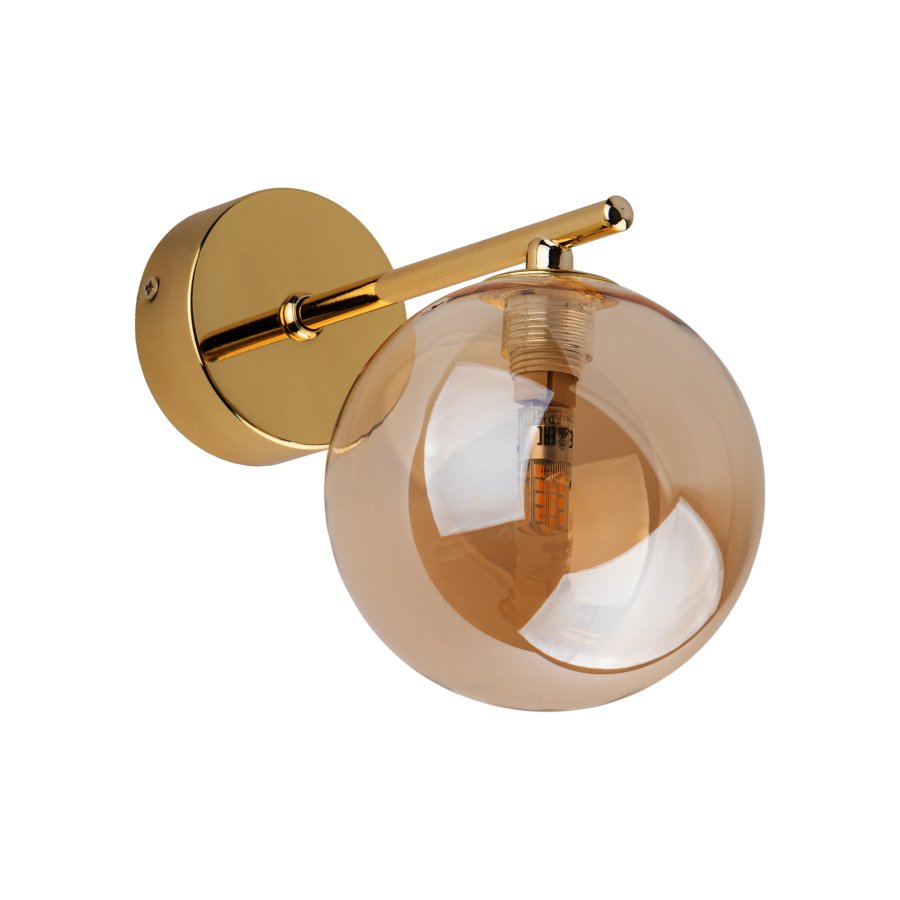 TK Estera vglampe - guld glas og metal