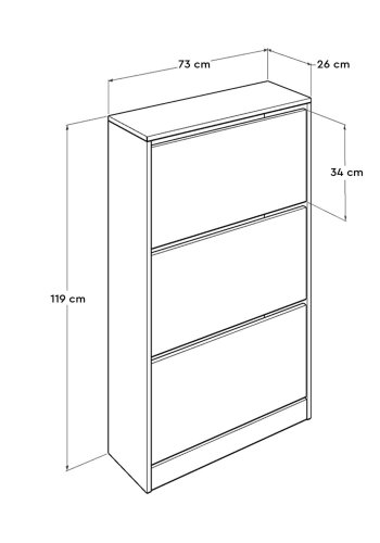 NORDVÄRK SHC skoskab, hvid