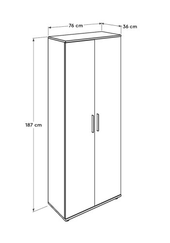 NORDVÄRK SHC skoskab, hvid