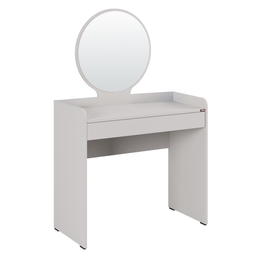 NORDVÄRK Tmu-701-Vv-1 makeup bord, m. spejl, 1 skuffe - melamin (90x47)