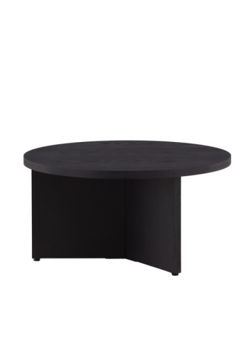 VIND COLLECTION Saltö Stort sofabord, rund - sort finér (85)