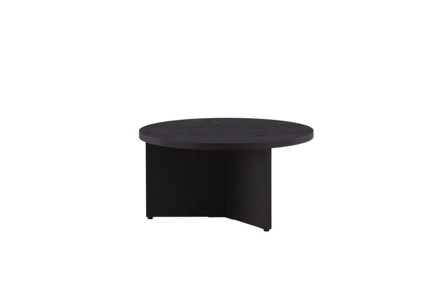 VIND COLLECTION Saltö Stort sofabord, rund - sort finér (85)