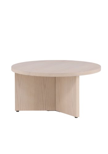 VIND COLLECTION Saltö Stort sofabord, rund - hvidkalket finér (85)