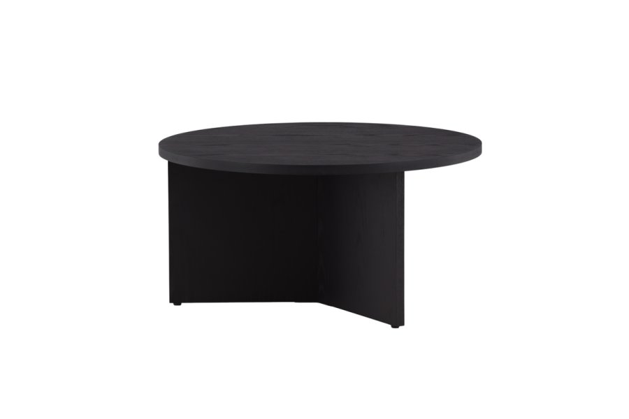 VIND COLLECTION Saltö Lille sofabord, rund - sort finér (65)