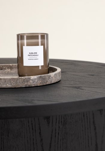 VIND COLLECTION Saltö Lille sofabord, rund - sort finér (65)