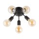 TK Rubio loftlampe, m. plads til 5 prer - sort metal