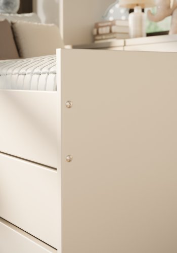 KOCOT KIDS Seng Leon hvid 200 med madras