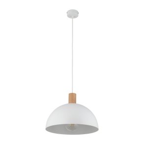 TK Oslo loftlampe - hvid metal og tr
