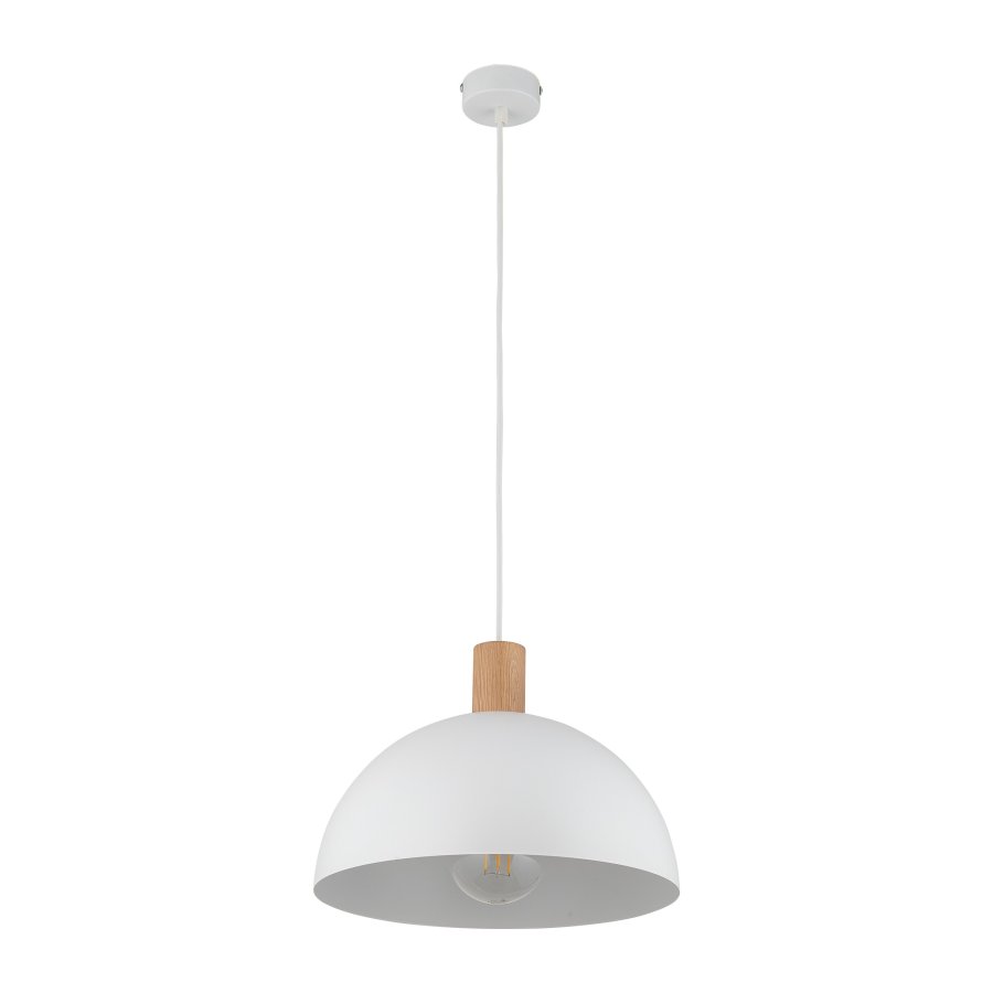 TK Oslo loftlampe - hvid metal og tr