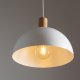 TK Oslo loftlampe - hvid metal og tr