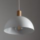 TK Oslo loftlampe - hvid metal og tr