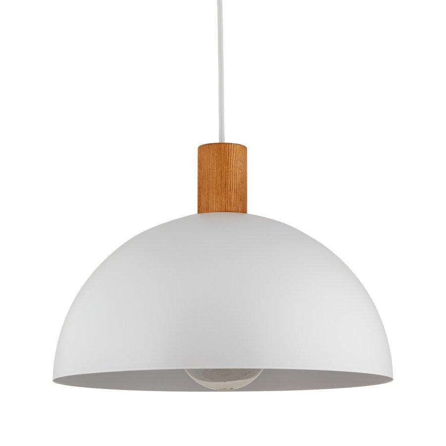 TK Oslo loftlampe - hvid metal og tr