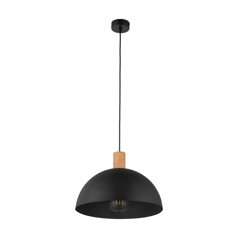TK Oslo loftlampe - sort metal og tr