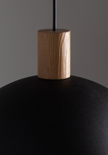 TK Oslo loftlampe - sort metal og tr