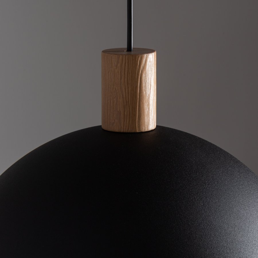 TK Oslo loftlampe - sort metal og tr