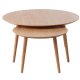 Adda sofabord, rund - natur egefinér og lamel eg (st med 2)