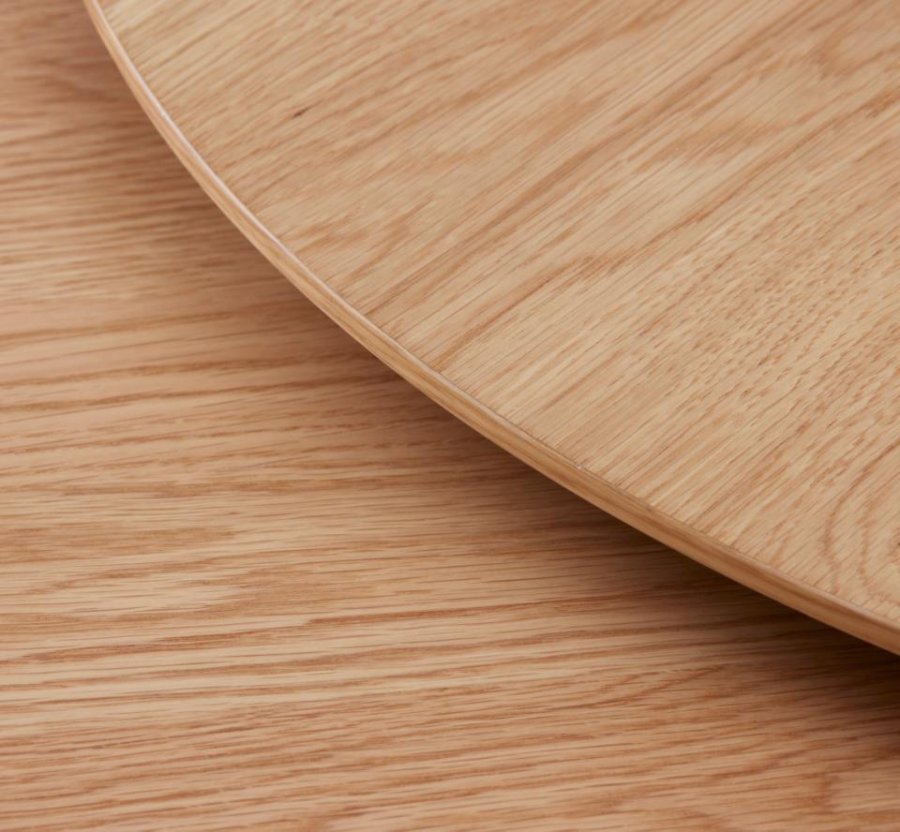 Adda sofabord, rund - natur egefinér og lamel eg (st med 2)