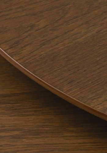 Adda sofabord, rund - rgfarvet egefinér og lamel eg (st med 2)