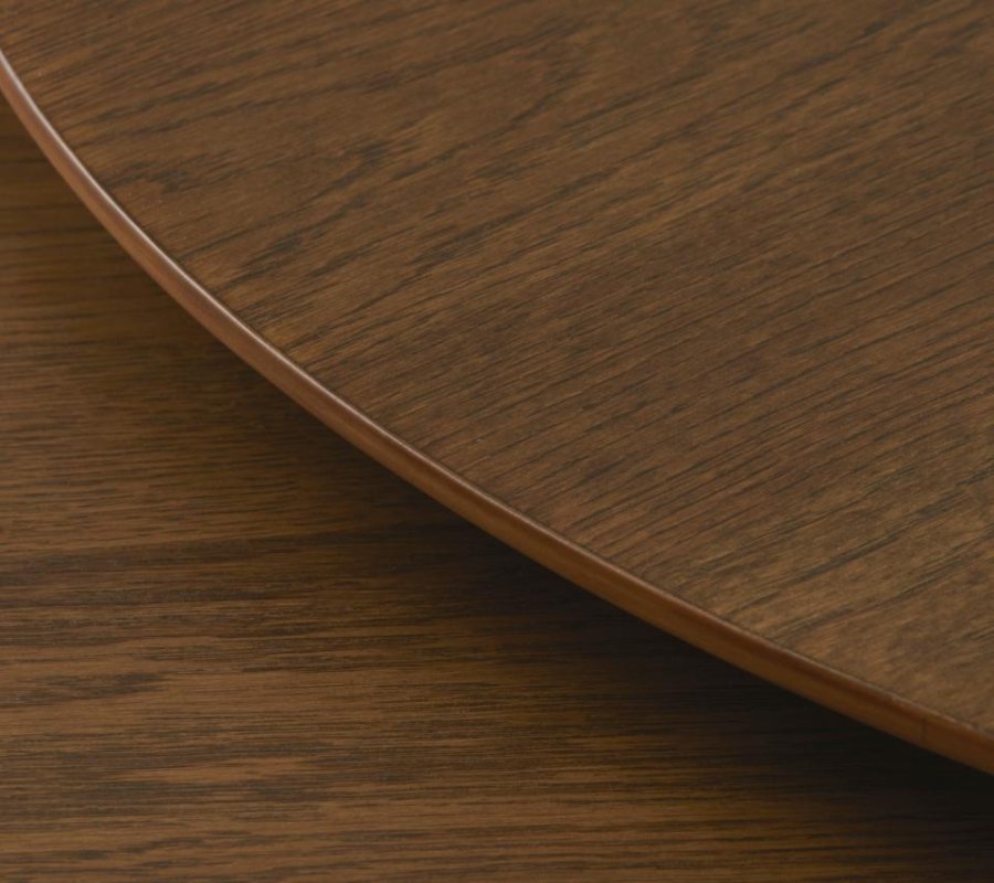 Adda sofabord, rund - rgfarvet egefinér og lamel eg (st med 2)