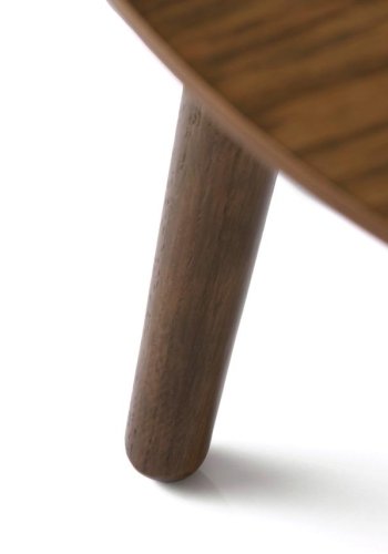 Adda sofabord, rund - rgfarvet egefinér og lamel eg (st med 2)