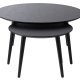 Adda sofabord, rund - sort egefinér og lamel eg (st med 2)