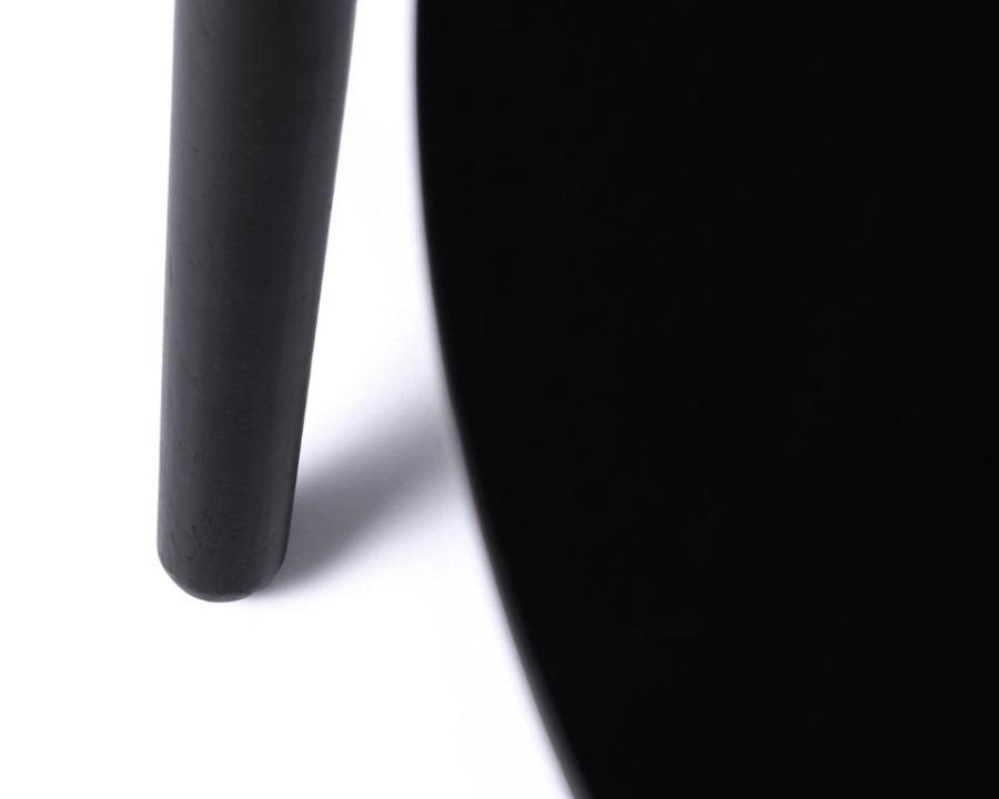 Adda sofabord, rund - sort egefinér og lamel eg (st med 2)