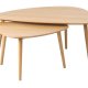 Adda sofabord, trekantet - natur egefinér og lamel eg (st med 2)