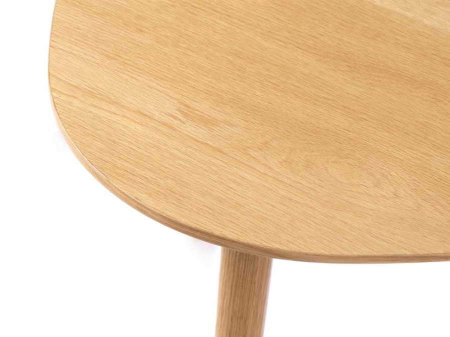 Adda sofabord, trekantet - natur egefinér og lamel eg (st med 2)