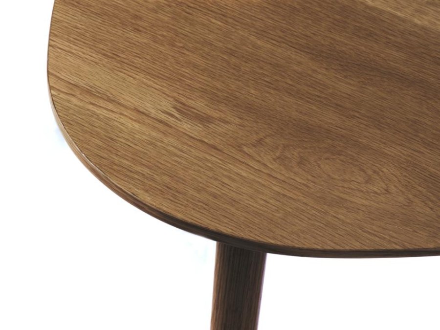 Adda sofabord, trekantet - rgfarvet egefinér og lamel eg (st med 2)