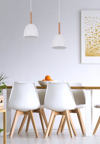 TK Nord loftlampe - hvid metal