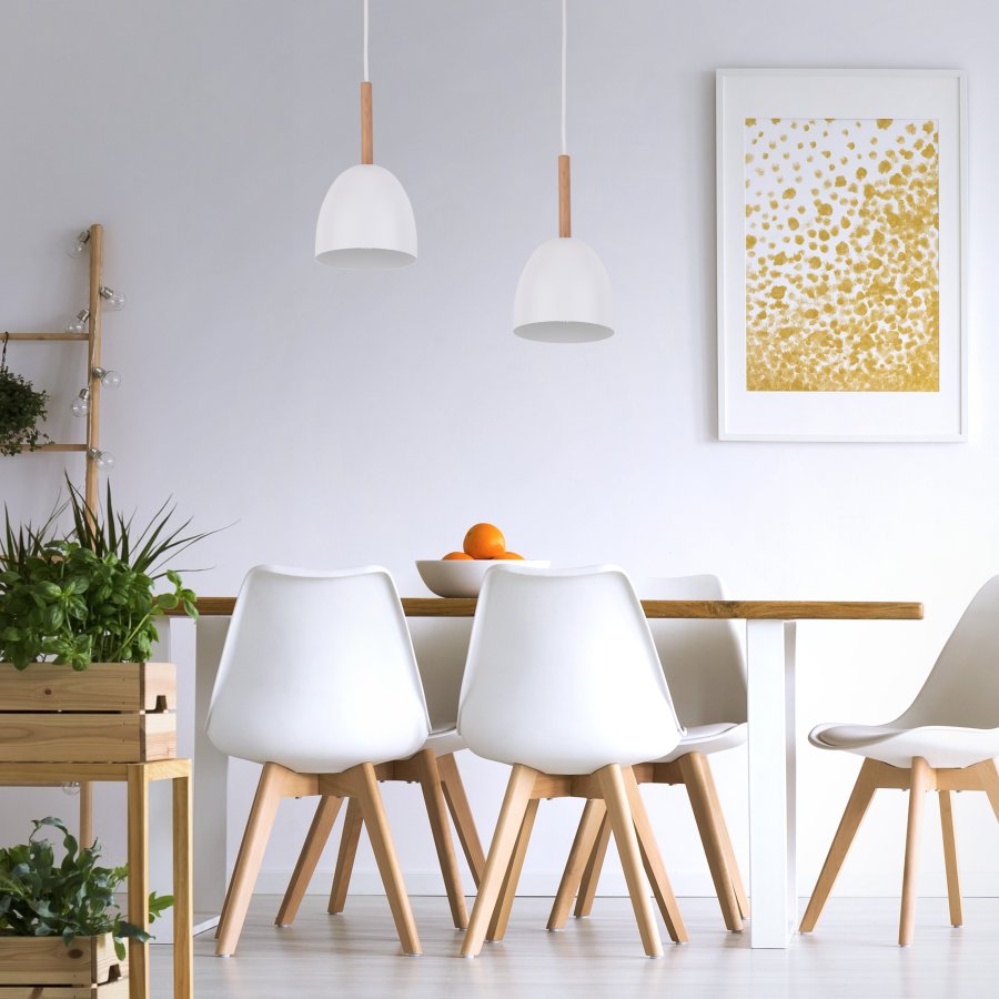 TK Nord loftlampe - hvid metal