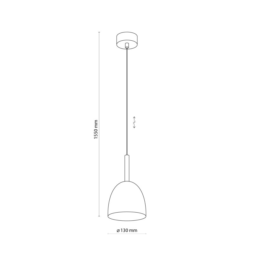 TK Nord loftlampe - hvid metal