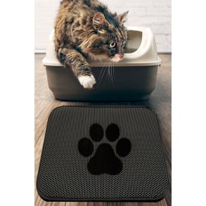 TEPPI Cat kattebakkemtte, rektangulr - multifarvet PVC og polyester (45x60)