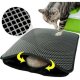 TEPPI Cat kattebakkemtte, rektangulr - multifarvet PVC og polyester (45x60)