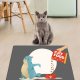 TEPPI Cats kattebakkemtte, rektangulr - multifarvet PVC (40x60)