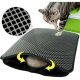 TEPPI Gatto kattebakkemtte, rektangulr - multifarvet PVC og polyester (45x70)