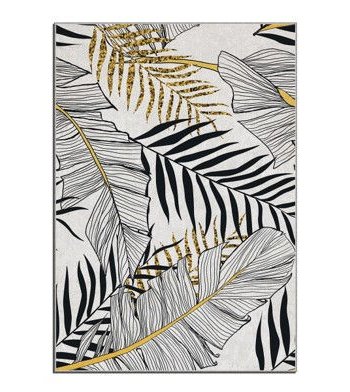 TEPPI ALHO gulvtppe, m. mnster, rektangulr - multifarvet polyester (120x180)