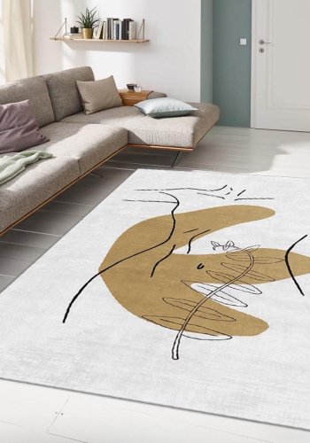 TEPPI ALHO gulvtppe, m. mnster, rektangulr - multifarvet polyester (160x230)