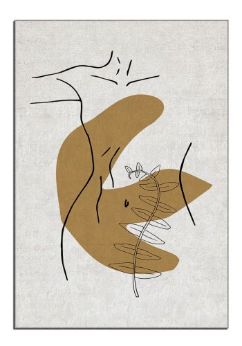 TEPPI ALHO gulvtppe, m. mnster, rektangulr - multifarvet polyester (160x230)