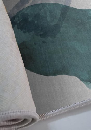 TEPPI ALHO gulvtppe, m. mnster, rektangulr - multifarvet polyester (160x230)